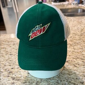 Mtn Dew Mountain Dew Soda Gear Embroidered Trucker Hat Ball Cap Baseball Hat OS
